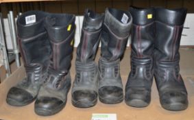 3x Pairs Jolly Safety Boots CE 0498 EN 15090:2008 Size 46/47 - Used