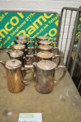 10x Silver Plated Jugs