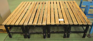 4x Sports/Changing Room Benches - 1.3m long