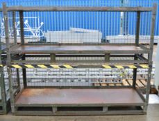 2x Steel Cages 2000mm long x 830mm high x 750mm deep