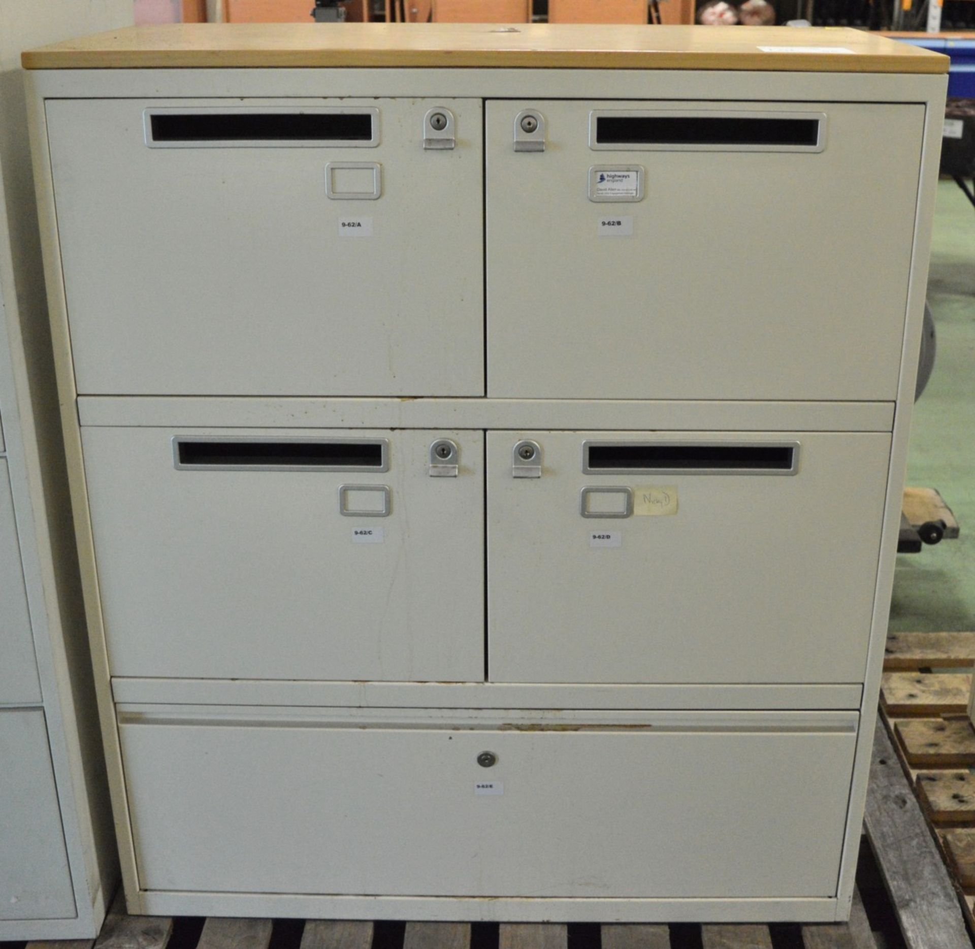 Letterbox Cabinet with Drawer Under