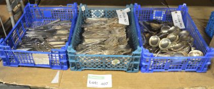 Large Quantity of Silver Plated Knives, Forks, Spoons