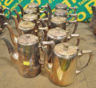 10x Silver Plated Coffee Pots