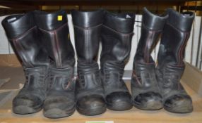 3x Pairs Jolly Safety Boots CE 0498 EN 15090:2008 Size 46 - Used