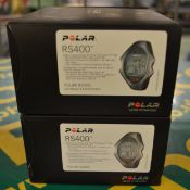 2x Polar Running Computer/Heart Rate Monitor RS400