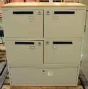 Letterbox Cabinet with Drawer Under