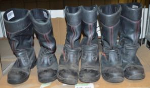 3x Pairs Jolly Safety Boots CE 0498 EN 15090:2008 Size 47 - Used