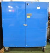 Steel Cabinet on Wheels 1500mm wide x 1740mm high x 910mm deep