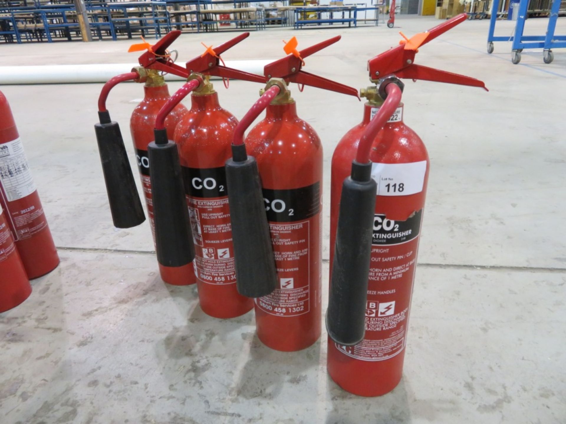 4x CO2 Fire extinguisher