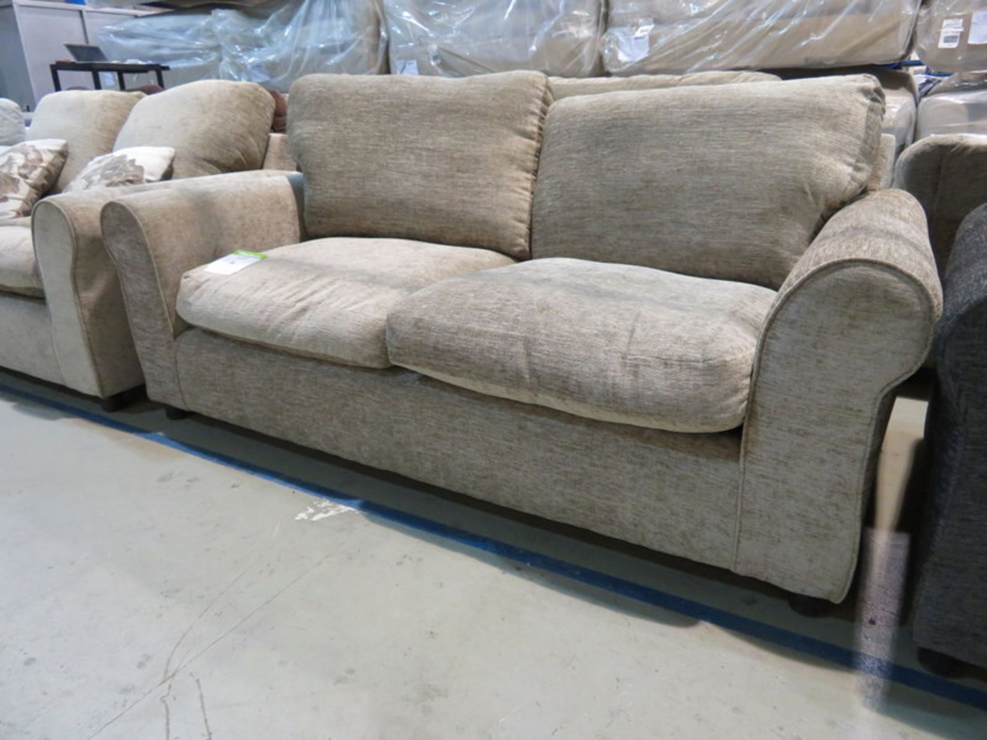 2 Seater brown sofa. Ex Display - 1740 x 850mm (LxD) - Bild 2 aus 3