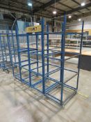 4x Metal 4 shelf racking - 850 x 530 x 1850mm (LxDxH)