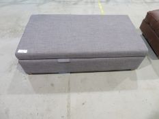 Pouffe bed 3/4 size - grey - Ex Display - 1370 x 740mm (LxD)