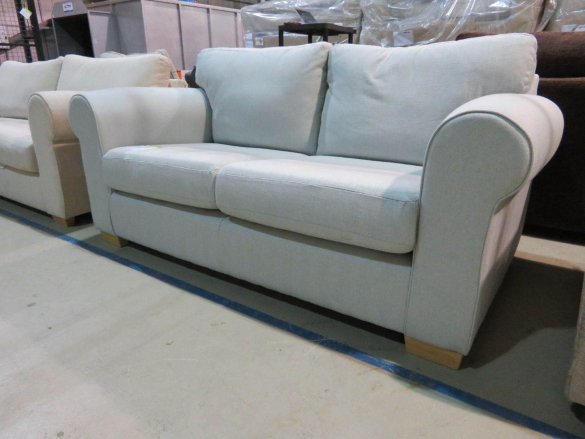 2 Seater grey sofa. Ex Display - 1700 x 900mm (LxD) - Bild 2 aus 3