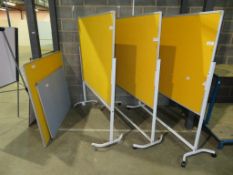 3x Portable notice boards & 2x Wall mounted notice boards