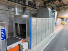 Airflow sectional drying oven. Natural gas. Includes all ducting. Overall dimensions: 2.4m