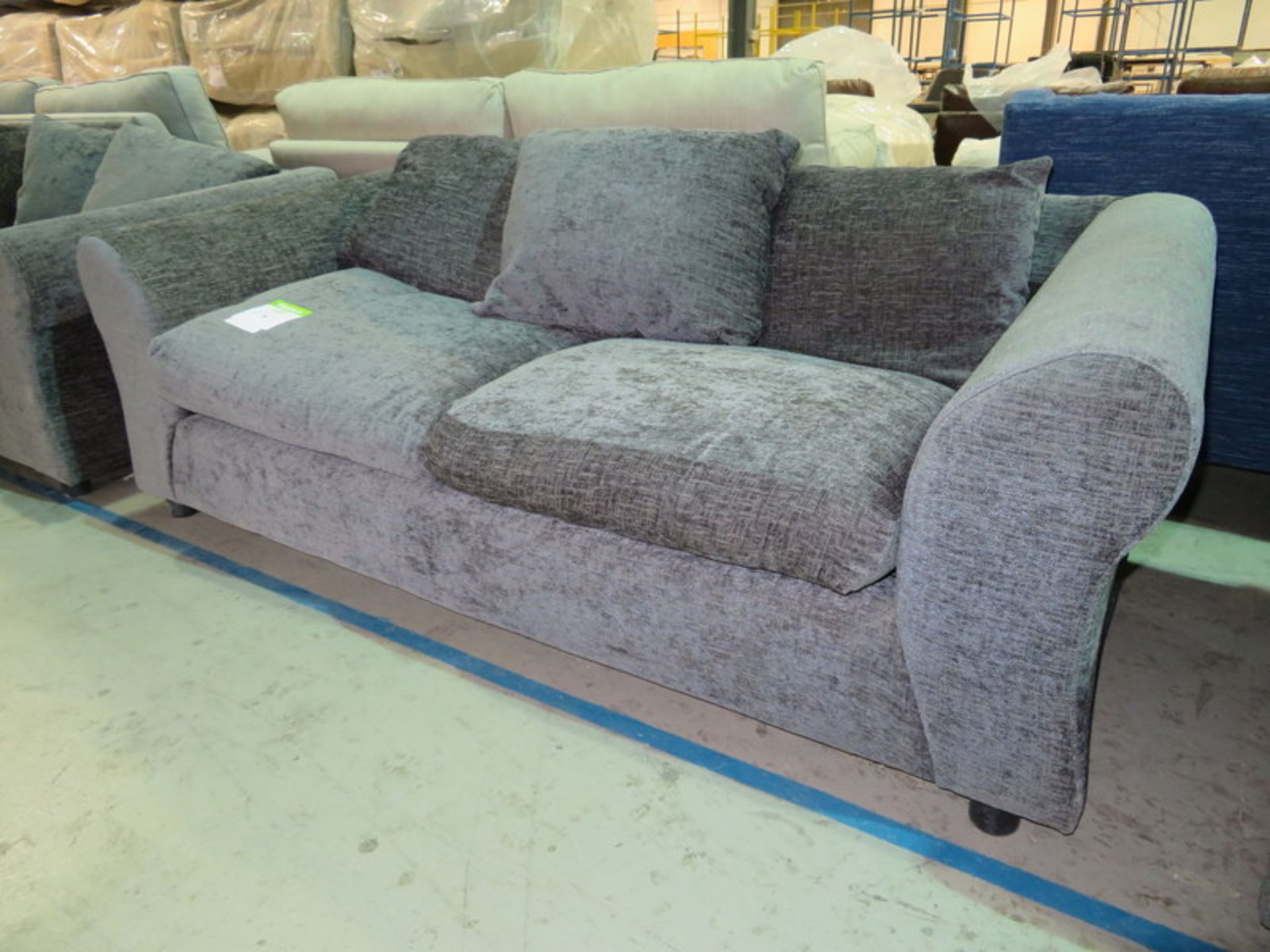 3 Seater charcoal sofa. Ex Display - 1900 x 860mm (LxD) - Bild 2 aus 3