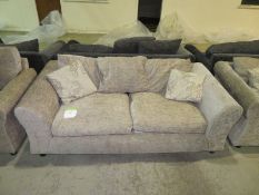 2 Seater beige sofa. Ex Display - 1920 x 860mm (LxD)