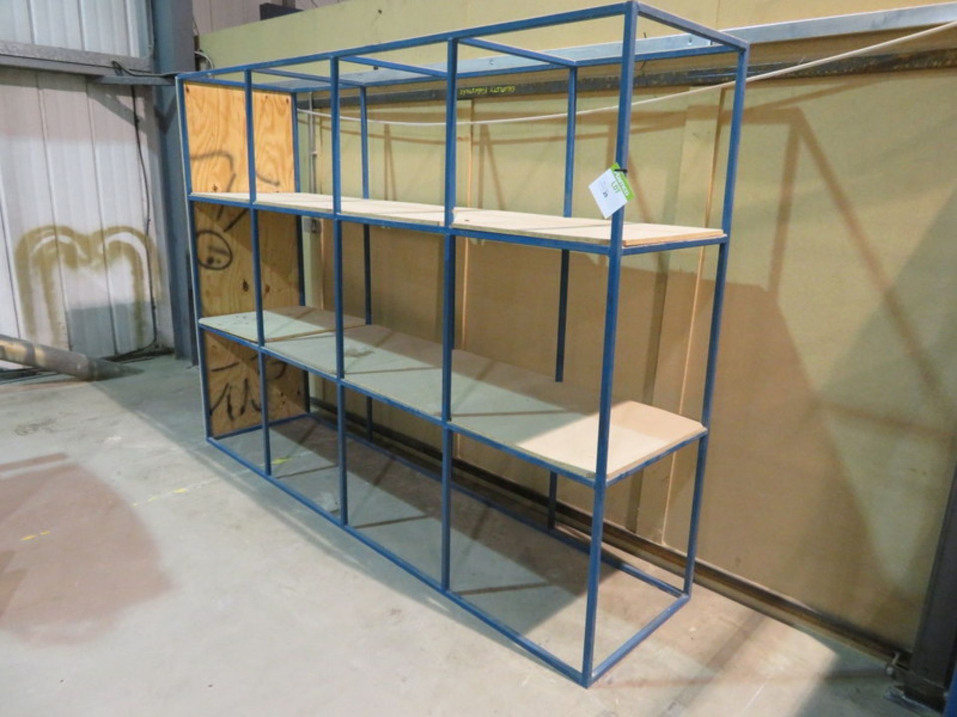 1x Metal shelving units - 2.7m Length x 0.70m Width x 2m Height