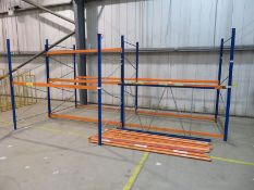 Warehouse pallet racking - which can be configured into 5 adjoining sections & has height