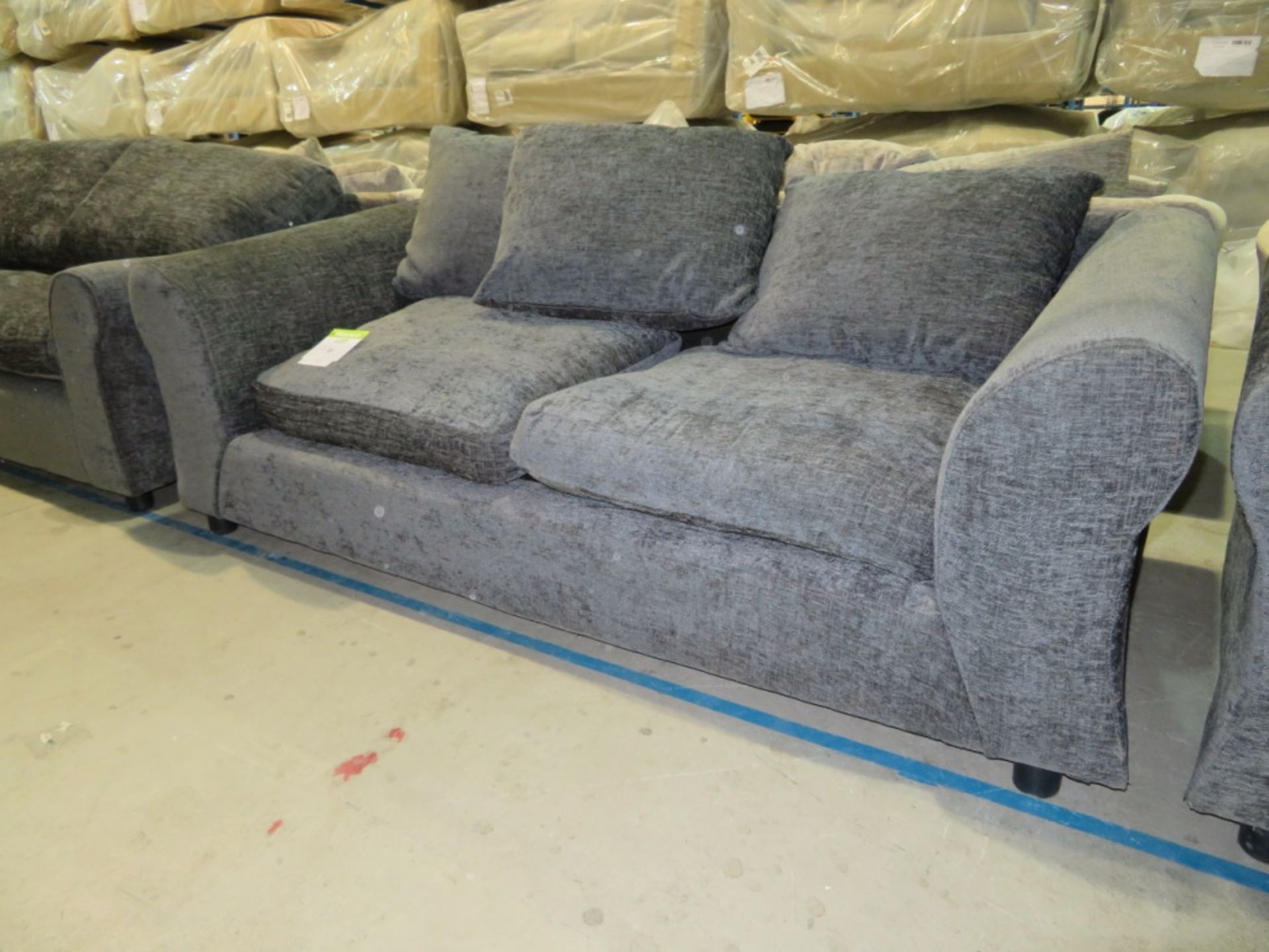 3 Seater charcoal sofa. Ex Display - 1900 x 860mm (LxD) - Image 2 of 3
