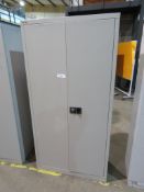 Bisley metal storage cabinet with adjustable shelf height - 910 x 400 x 1810mm (LxDxH)