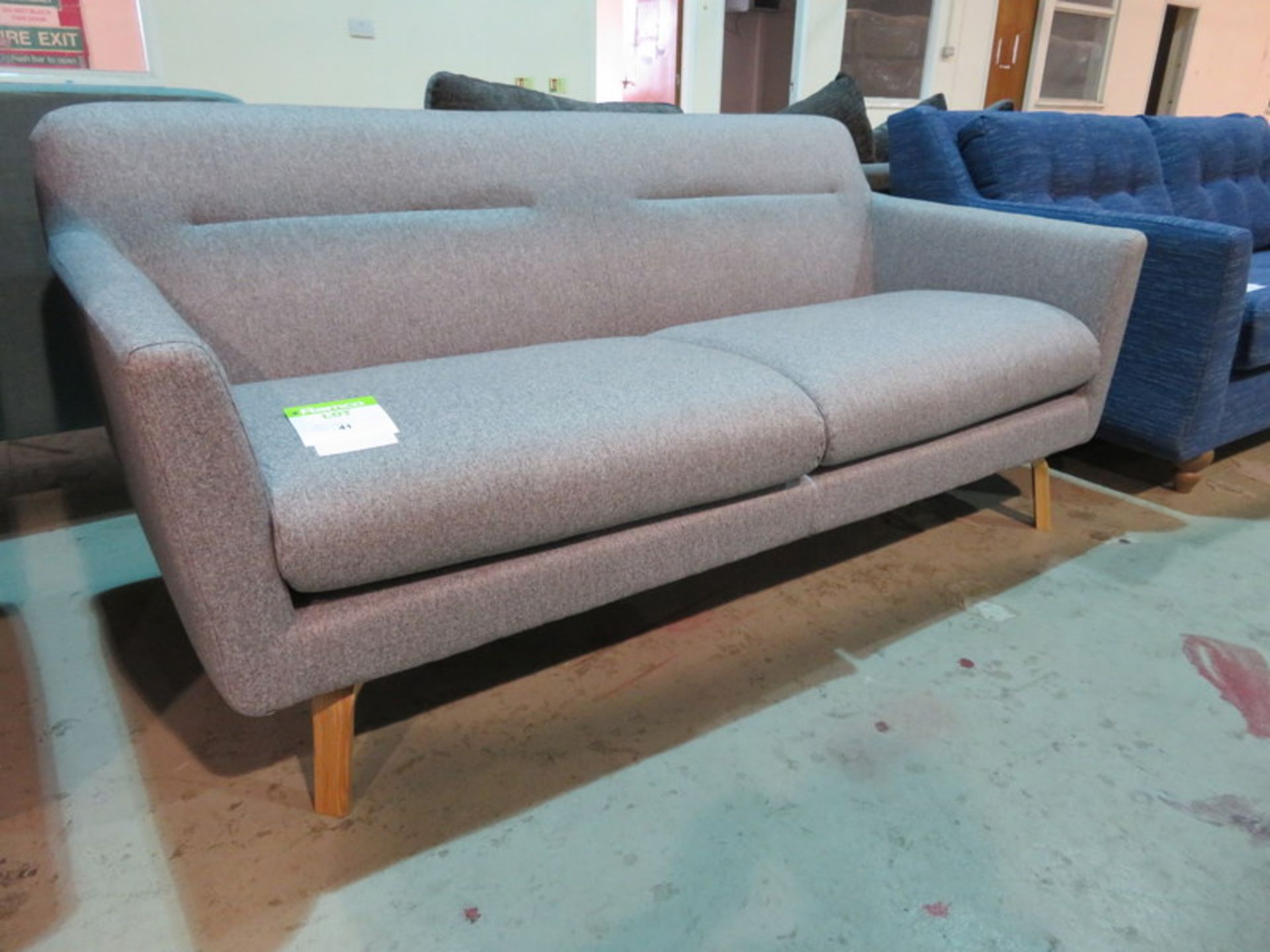 3 Seater grey sofa. Ex Display - 1790 x 850mm (LxD) - Bild 2 aus 3