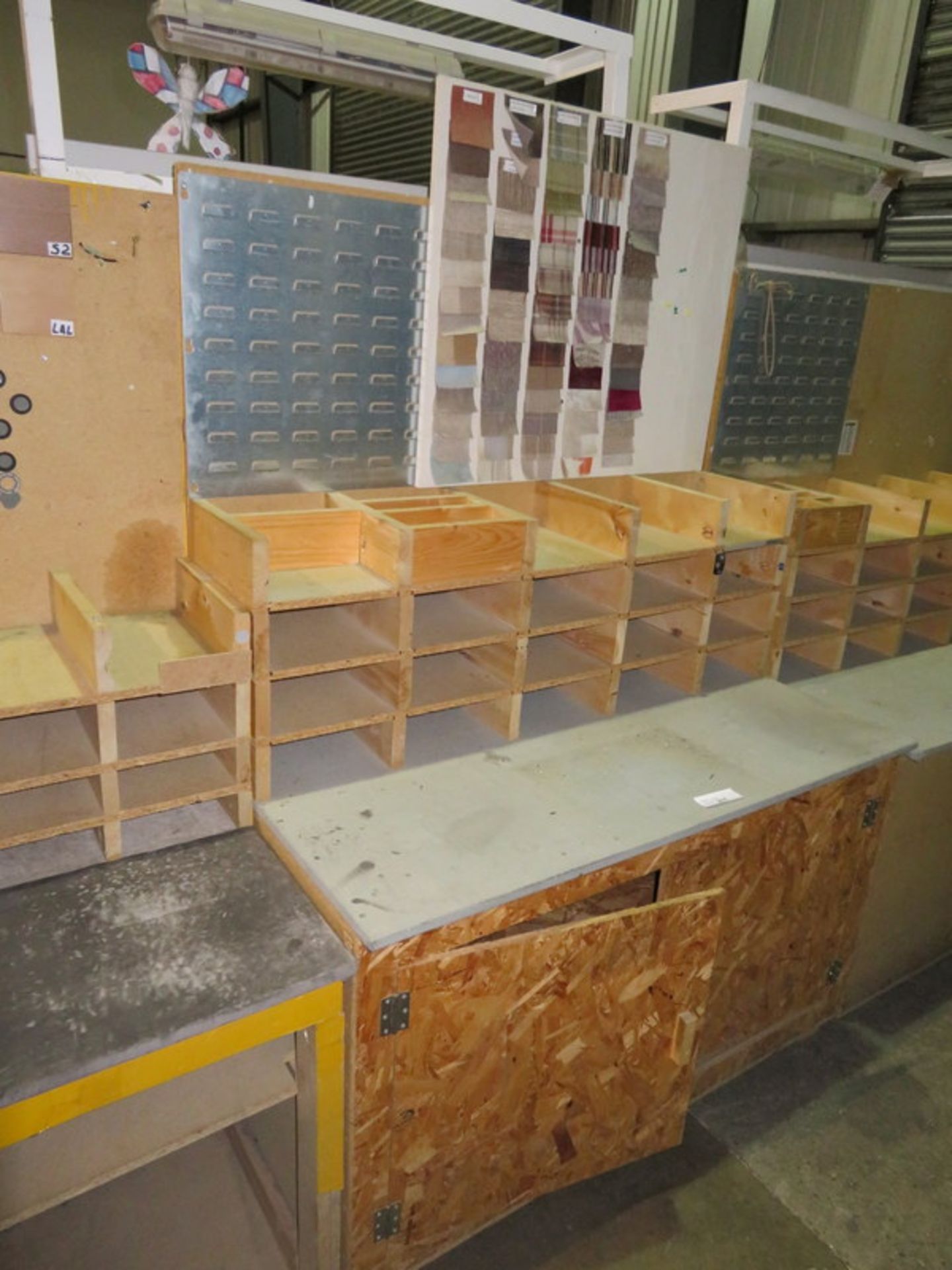 3x Wooden work stations - 1240 x 710 x 1800mm (LxDxH) - Image 3 of 4
