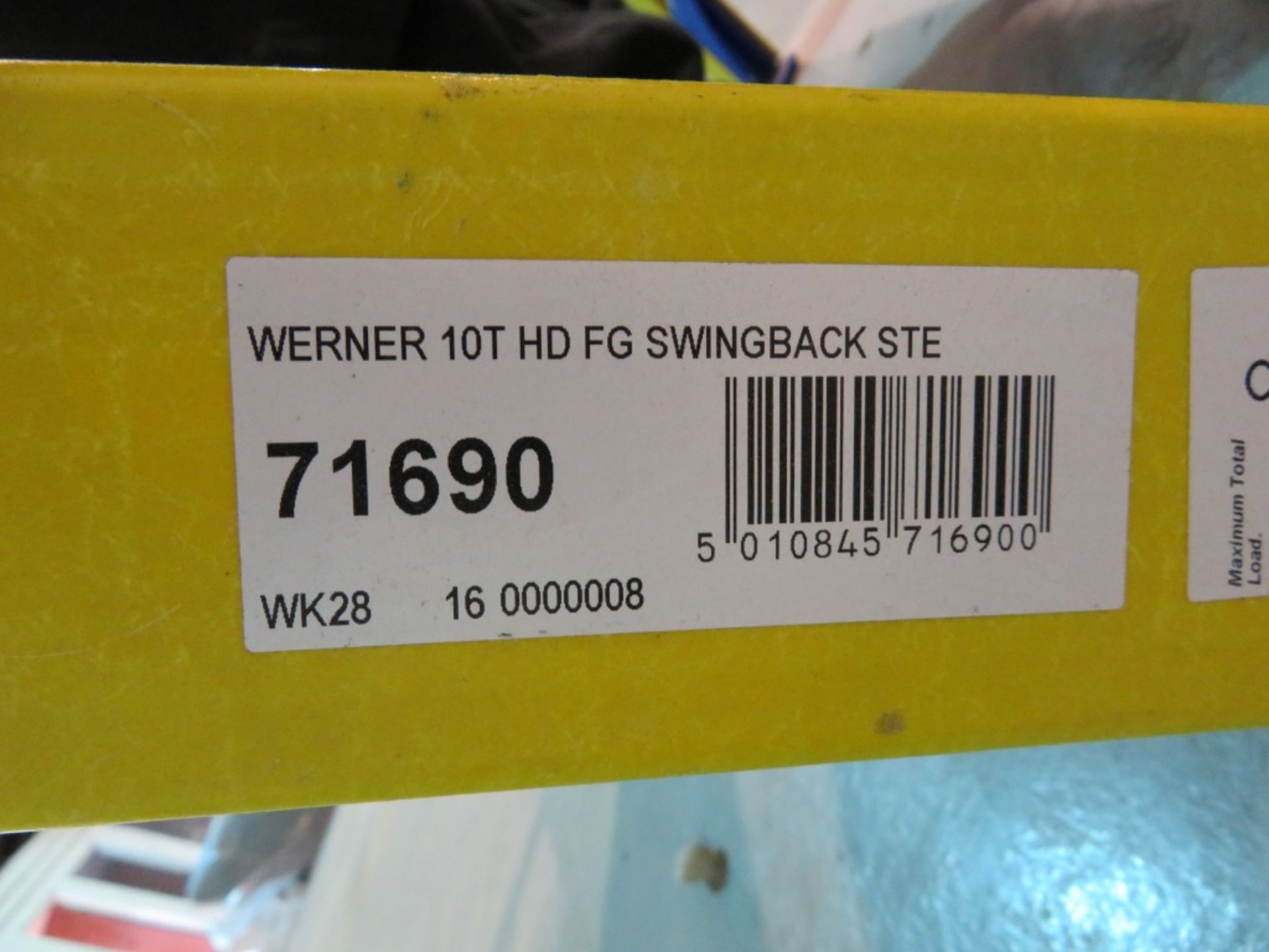 Werner Master Trade - 10 tread heavy duty 175kg step ladder - Image 2 of 2