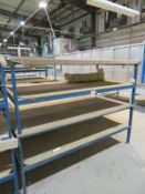 2x Metal frame wooden top work bench - 2000 x 1000 x 780mm (LxDxH)