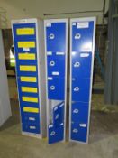 2x Personnel storage lockers & 1x PPE storage locker (no keys) 300 x 300 x 1800mm (LxDxH)