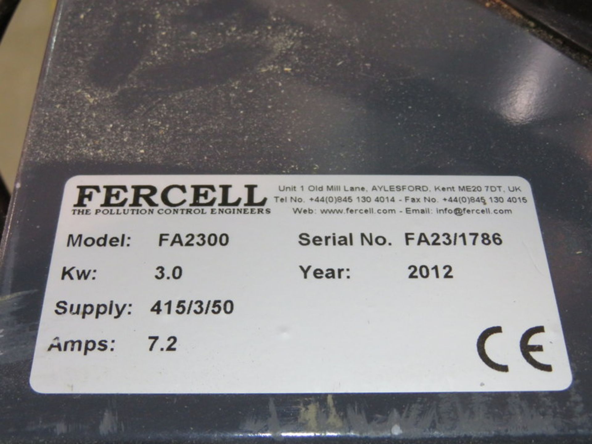 Farcell dust extraction unit model: FA2300, D.O.M 2012 - Bild 2 aus 4