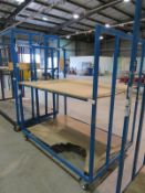 Portable 2 tier warehouse storage unit - 1760 x 1200 x 1900mm (LxDxH)