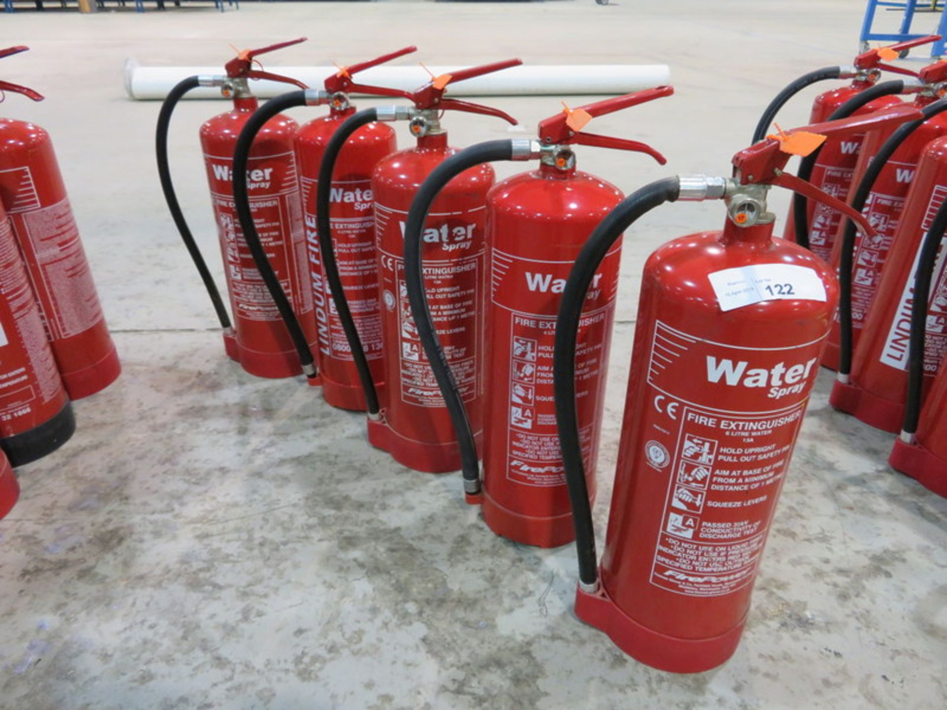 5x Water fire extinguisher