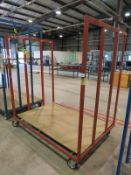 Portable warehouse storage trolley - 1760 x 1200 x 1900mm (LxDxH)