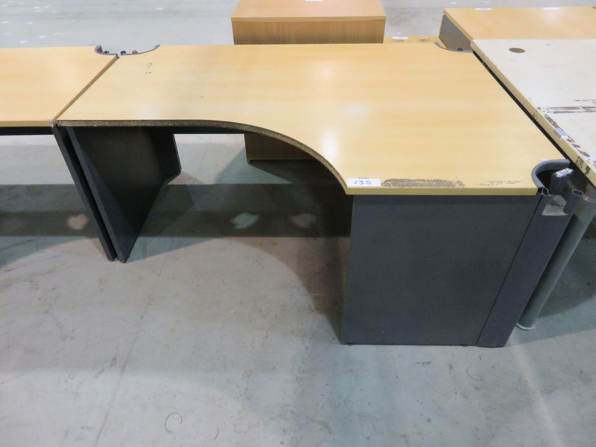 6x Office desk (right handed) & 1x Office desk (left handed) - Image 6 of 8