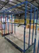 Portable 2 tier warehouse storage unit - 2120 x 1150 x 2200mm (LxDxH)