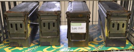4x Ammunition Boxes - approx 440mm x 140mm x 250mm.