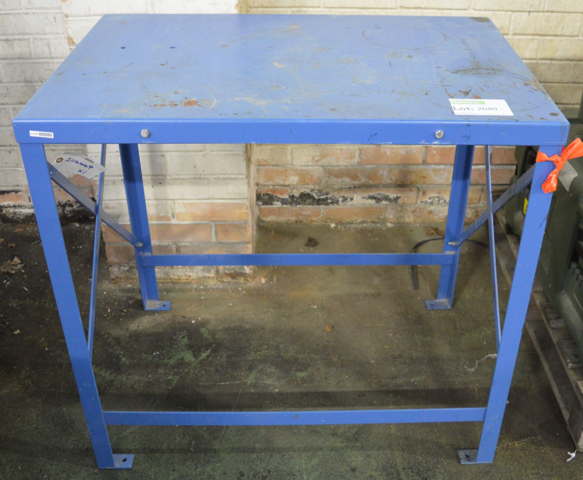 Steel Workbench - 36" long x 24" deep x 34"high.