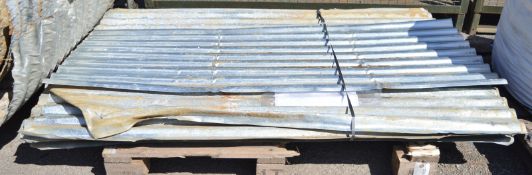 Appprox 7x Corrugated Iron Roofing Sheets - 6' x 4'.