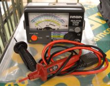 Robin Insulation Tester K 3323 - Complete with leads.