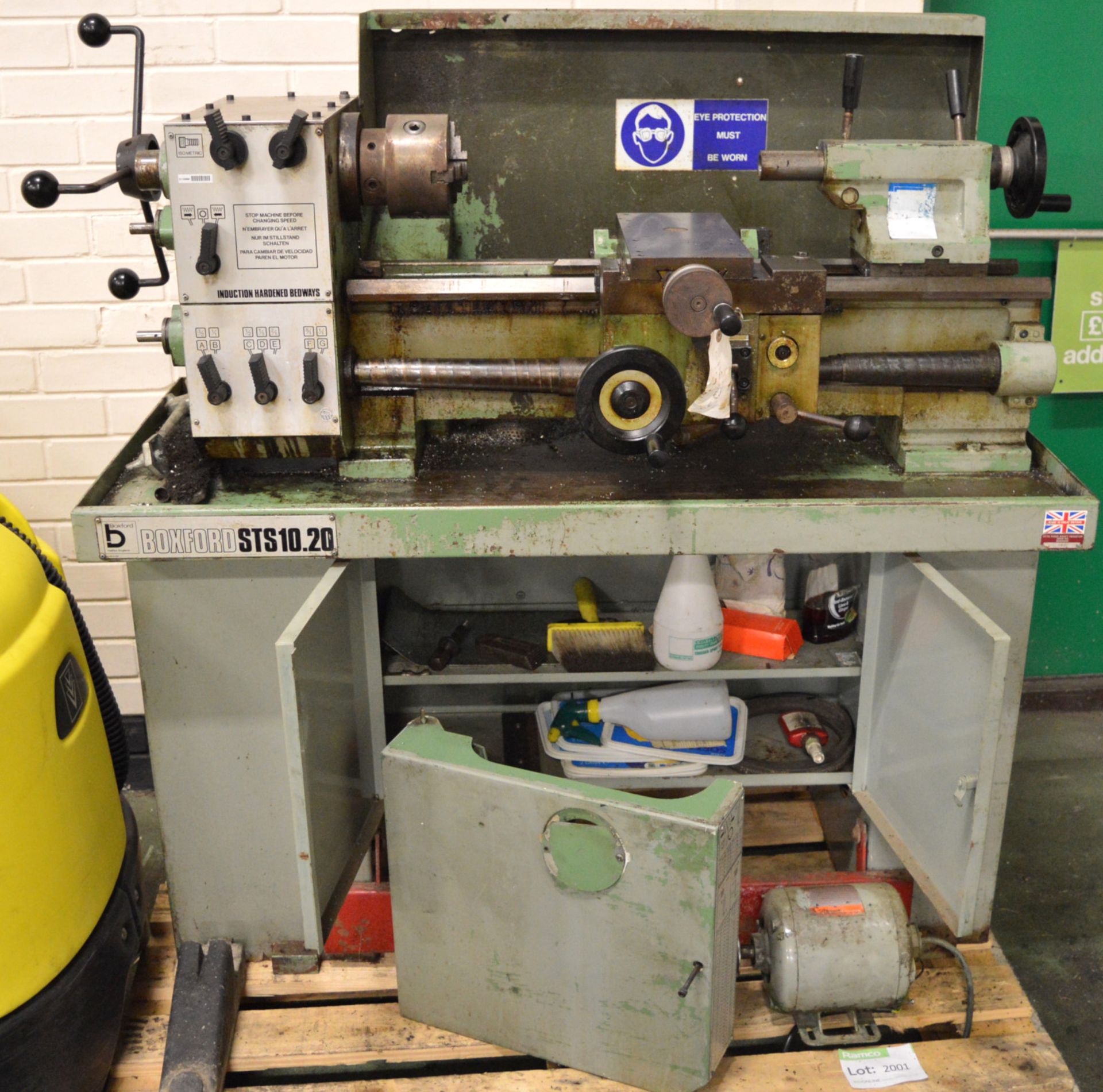 Boxford Centre Lathe STS10.20 Dual voltage motor.