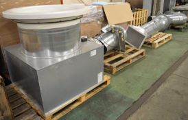 Ventilation Ducting - Ceiling Distribution Unit, 400mm Ducting, 400mm Elbow, Firestop, 2x