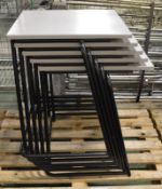 5x Stacking Tables - 600mm x 600mm.