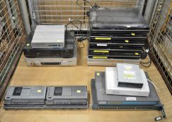 5x Toshiba DVD Video Recorders DR19DT, Naiko DVD, 2x VHS Machines, 2x Sanyo Pacemachine RT