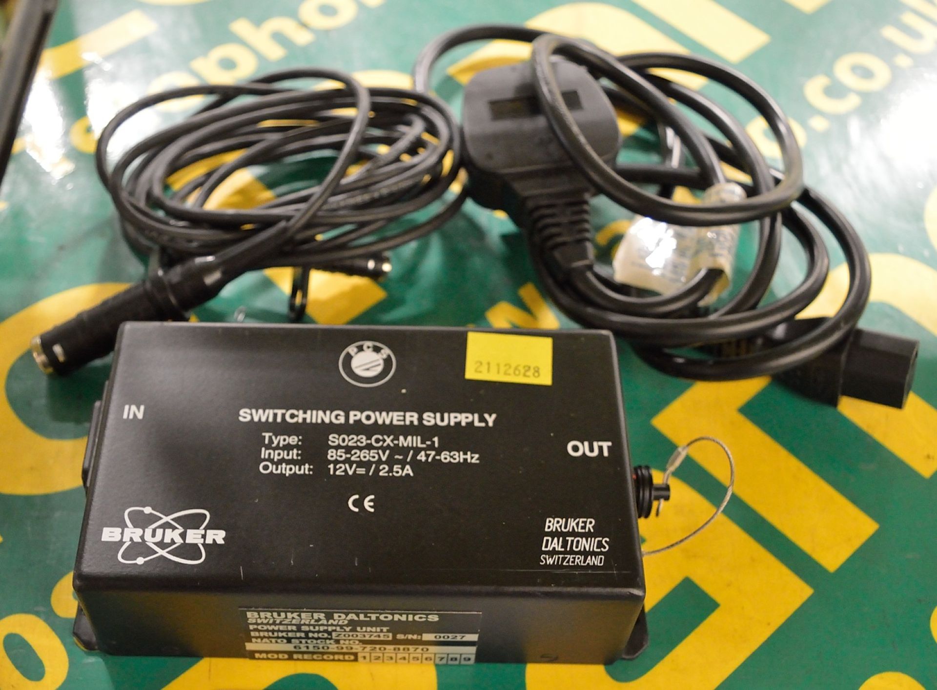 Bruker Switching Power Supply S023-CX-MIL-1 - Input 85-265V AC Output 12V 2.5A.