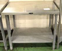 Stainless Steel Table 915mm x 615mm x 820mm high.