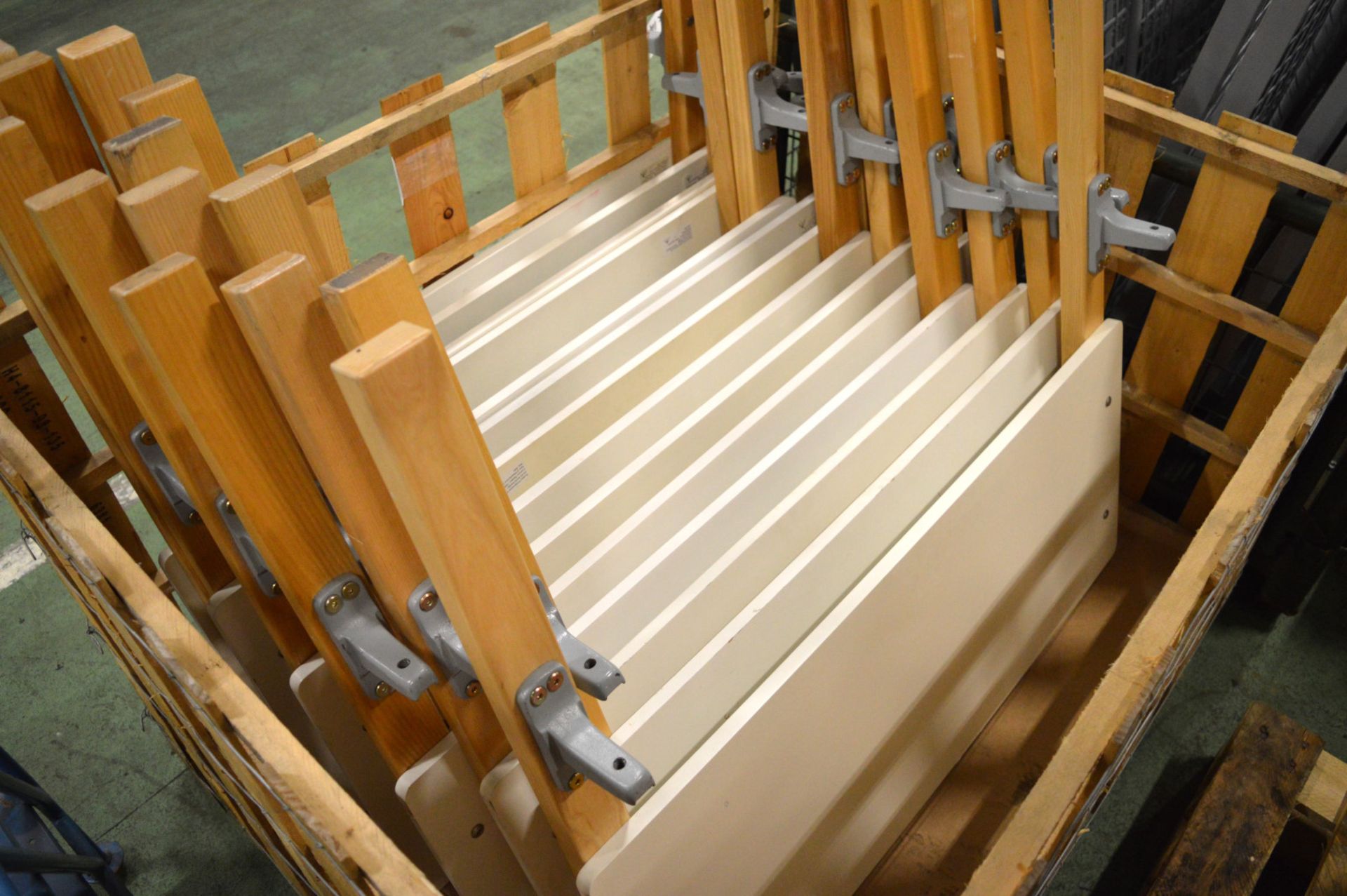 14x Ash & Cream MRC Bedheads. 15x Metal Bed Frames. - Image 2 of 3