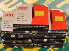 7x OKI Printer Ribbons - Microline 182/183 192/193 280/320/321.