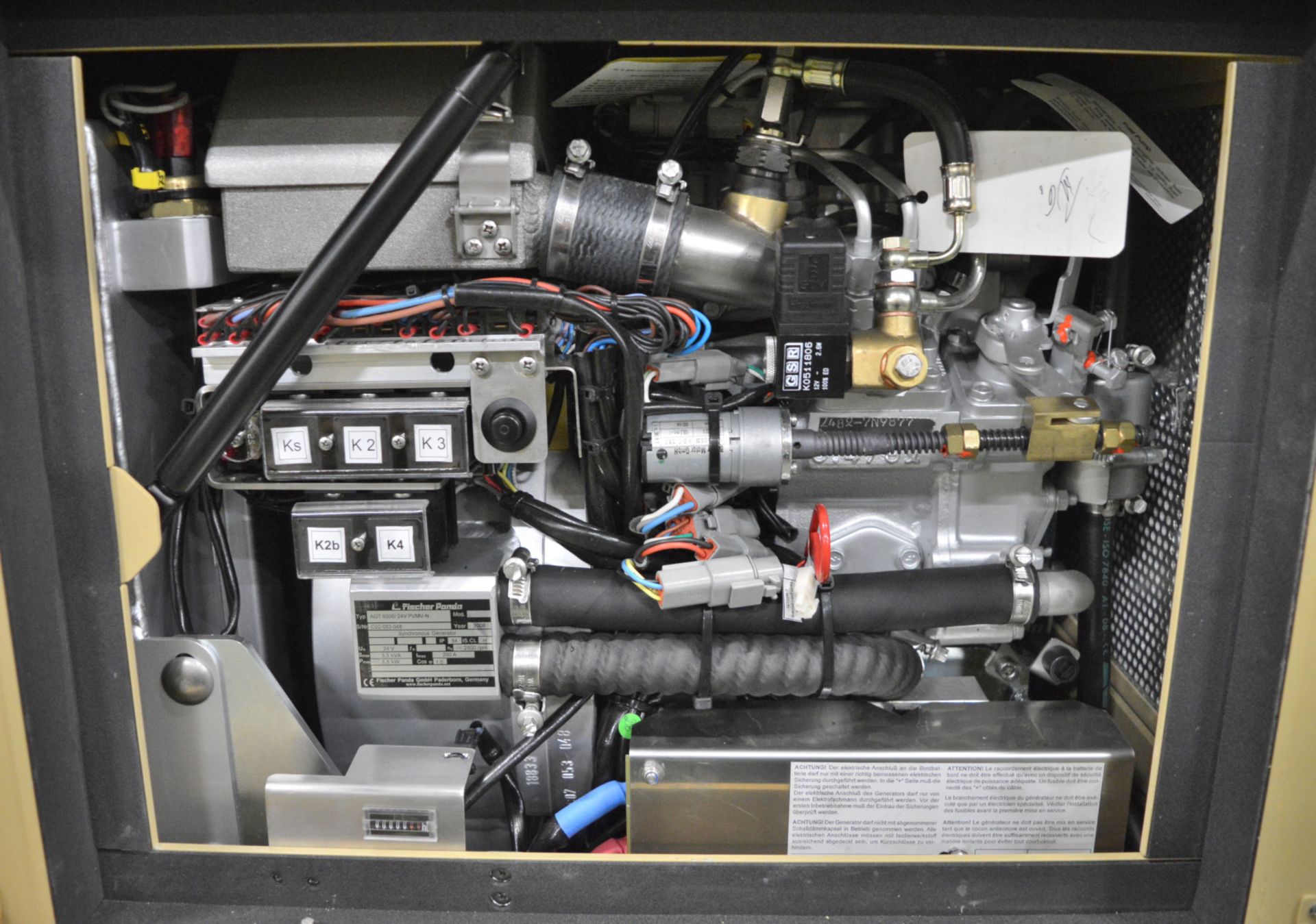 Fischer Panda Fully Enclosed Diesel Generator - Type AGT 6000/24V PVMV-N - 24V 5.5kVA. - Image 2 of 3
