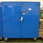 Steel Cabinet with Double Doors - One Fixed Shelf - 1500mm wide x 900mm deep x 1740mm high